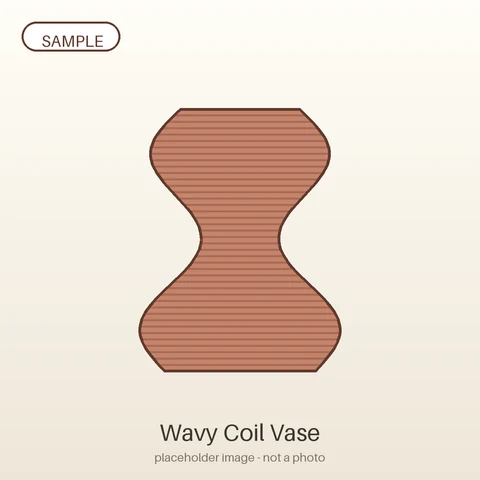 Wavy Coil Vase — placeholder sample image