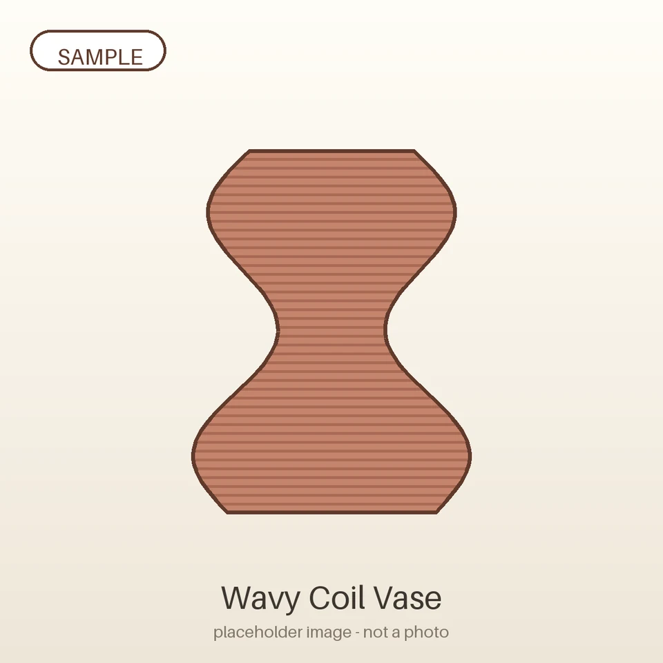 Wavy Coil Vase — placeholder sample image