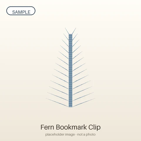 Fern Bookmark Clip — placeholder sample image