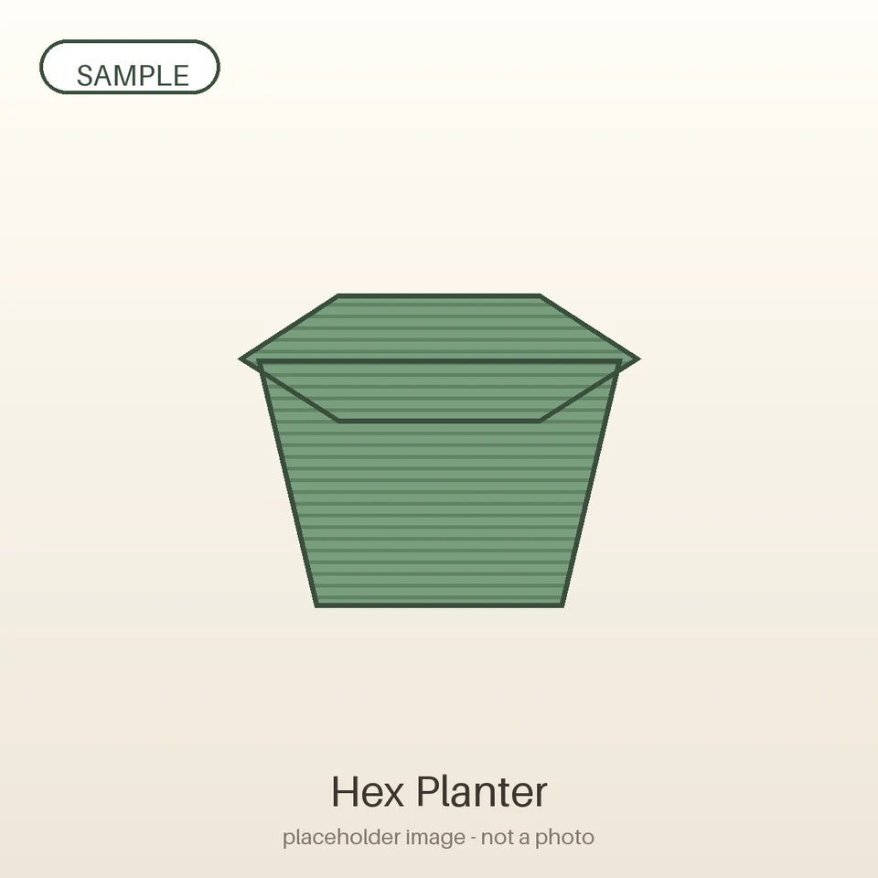 Hex Planter — placeholder sample image